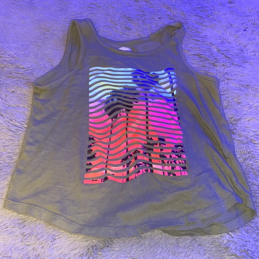 green colorful tanktop